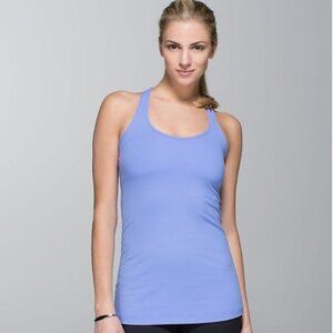 Lululemon Cool Racerback Tank Top Reversible Lullaby Blue / Periwinkle Green
